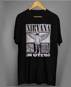 Nirvana In Utero Tour Astro Arena Houston Texas t shirt