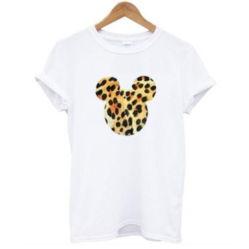 mickey mouse cheetah t shirt