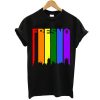 Fresno California Downtown Rainbow LGBT Gay Pride tshirt