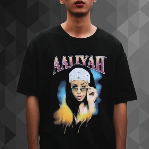 Aaliyah R&B Singer Pop Side Eye t shirt