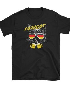 Purrost Beer Drinking Cat Oktoberfest t shirt