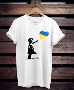 Pray for Ukraine Banksy Peace t shirt