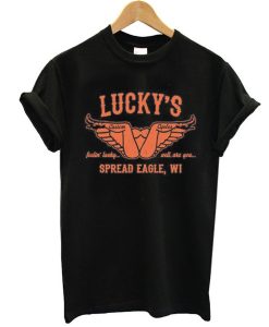 Luckys custom motorcycle biker t shirt