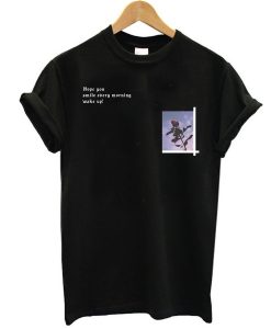 Rose & Slogan graphic t shirt