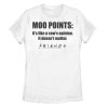 Juniors' Friends 'Moo Points' Quote Graphic t shirt