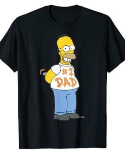 The Simpsons Homer Number 1 Dad Father's Day t shirt