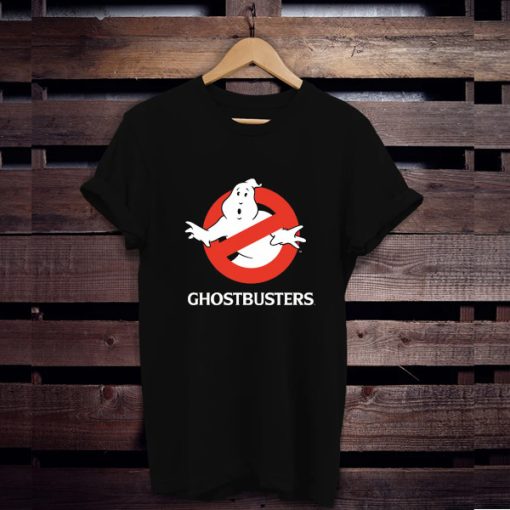 Ghostbusters logo black t shirt