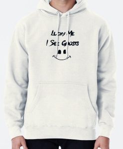 Lucky Me I See Ghosts heart Hoodie